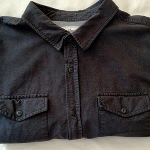 44MM MEN'S LONG SLEEVE HEAVY COTTON CASUAL DRESS SHIRT - SIZE XL